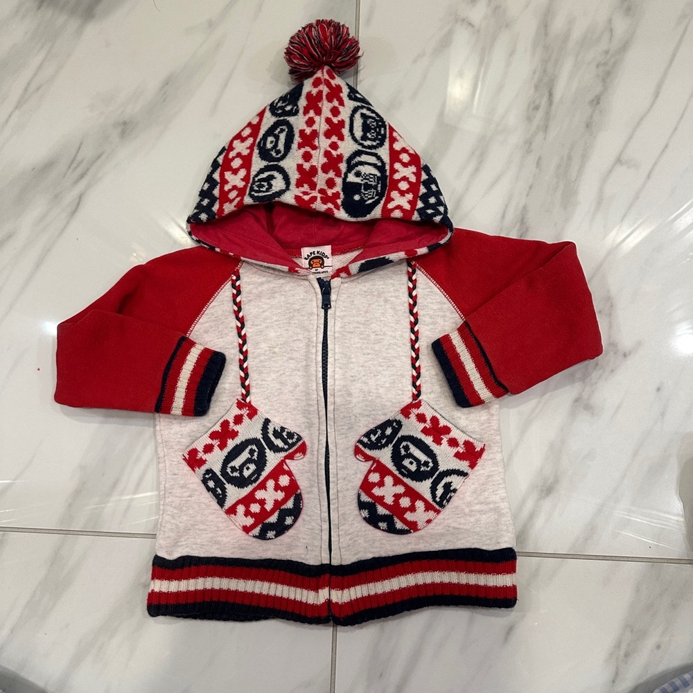 Bape christmas hoodie size：90cm